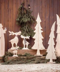 Engel natur mit Teelicht 70 cm -